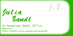 julia bandl business card